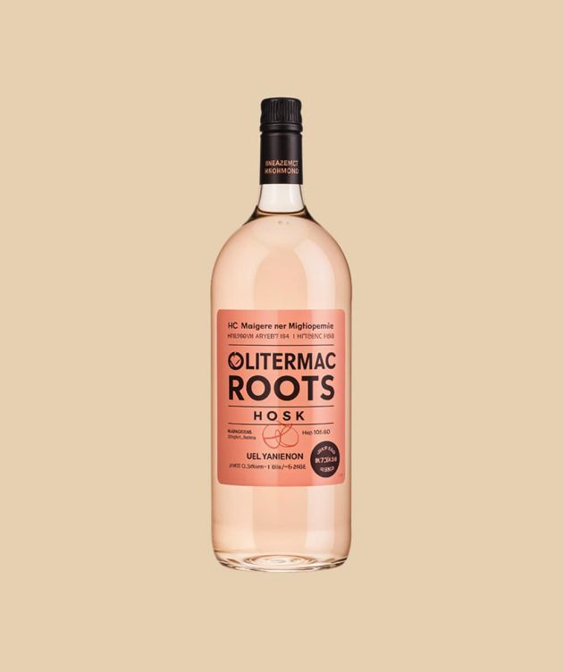 Pale blush vintage wine