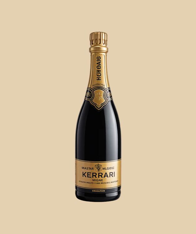 Prestige gold sparkling wine